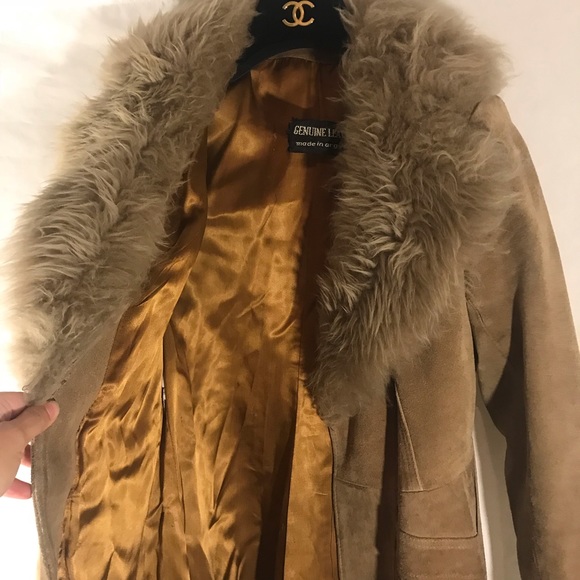 Vintage Full Length Coat with Fur Collar - Picture 4 of 8